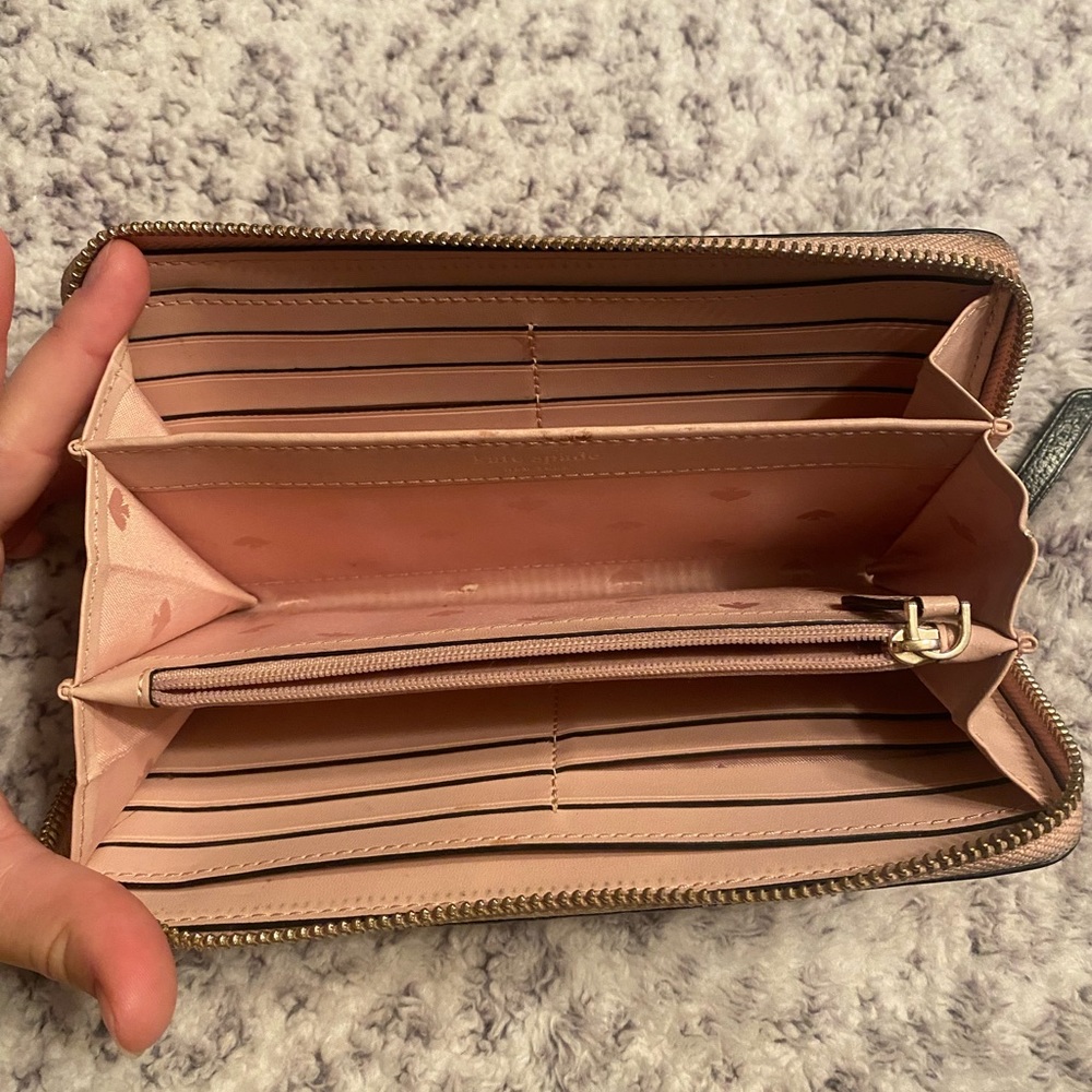 Kate spade wallet pink and black